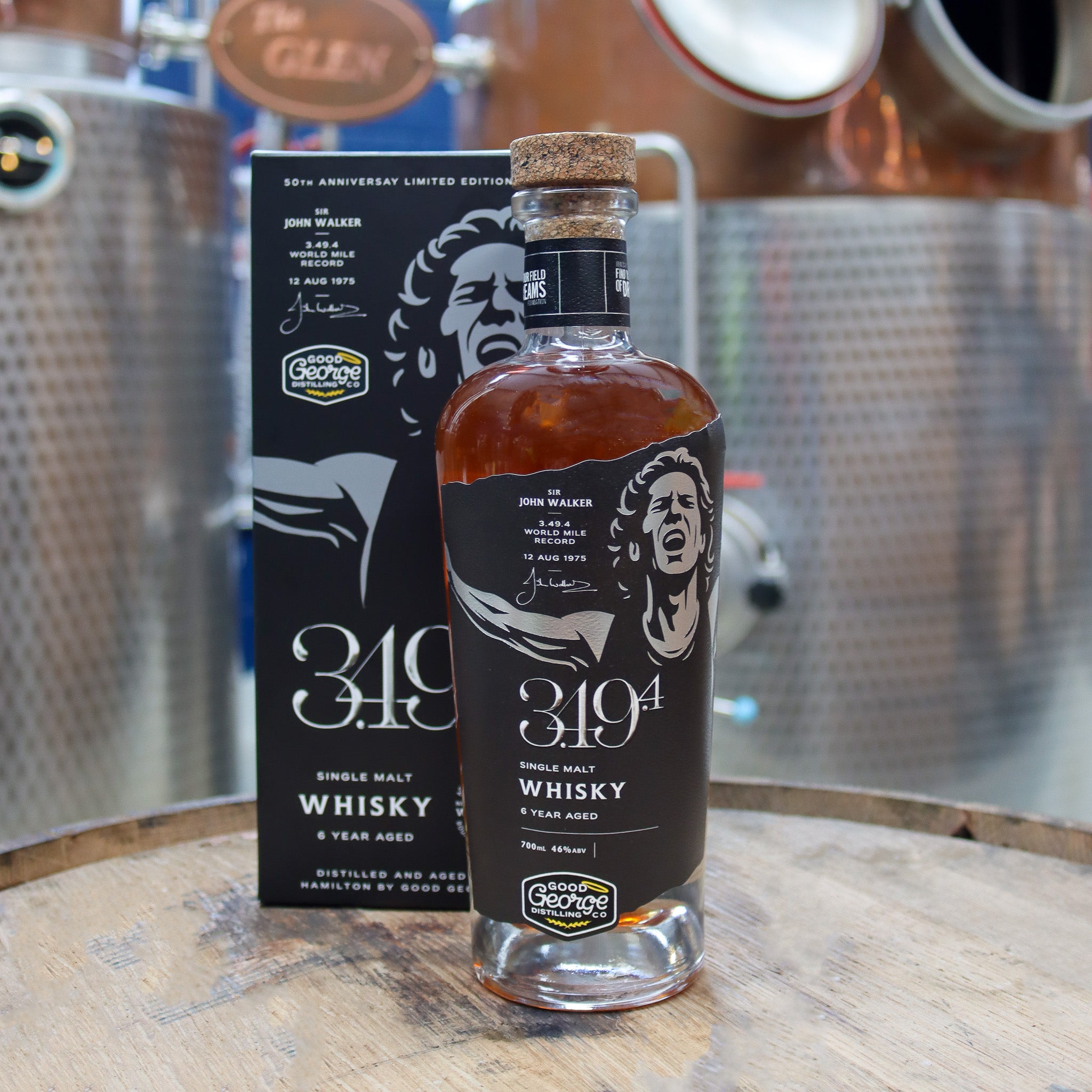 3.49.4 Single Malt Whisky with a Whisky box in front of the distillery