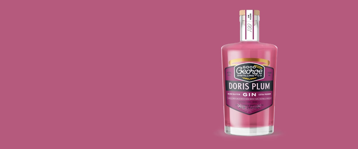 Doris Plum Gin Plum Colour Banner