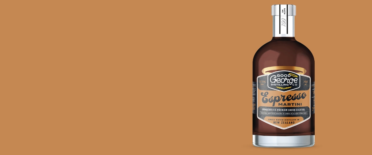 Good George Espresso Martini Bottle banner Render