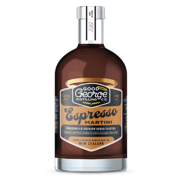 Espresso Martini Bottle on a clear background