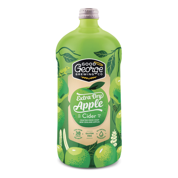 Good George Extra Dry Apple Cider with Clear background
