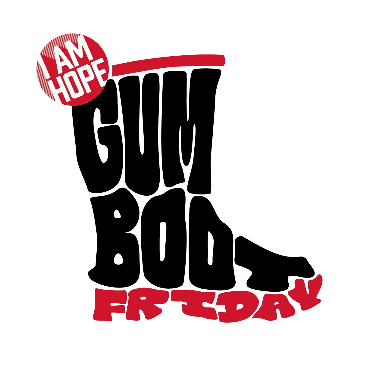 I am Hope Logo saying Gumboot Friday