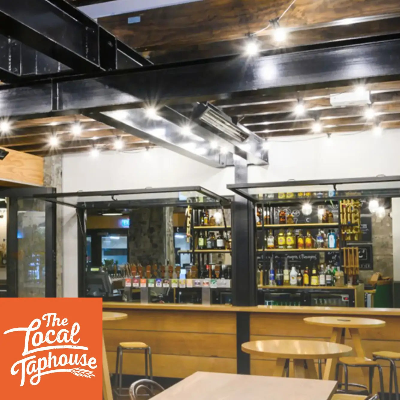 The Local Taphouse bar set up