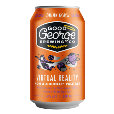 A can of Virtual Reality on a white background