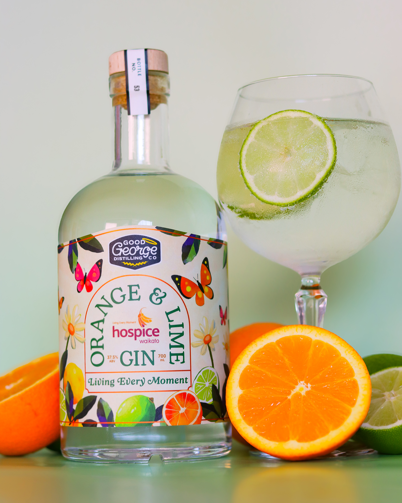 Hospice Waikato 'Living Every Moment' Orange & Lime Gin