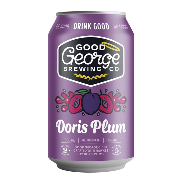 Good George Doris Plum Cider with Clear background