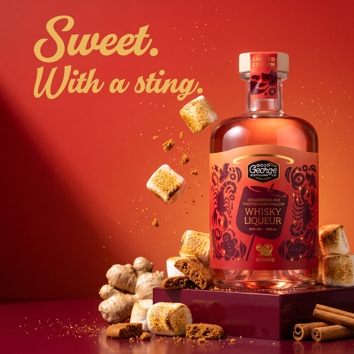 Gingerbread & Toasted Marshmallow Whisky Liqueur