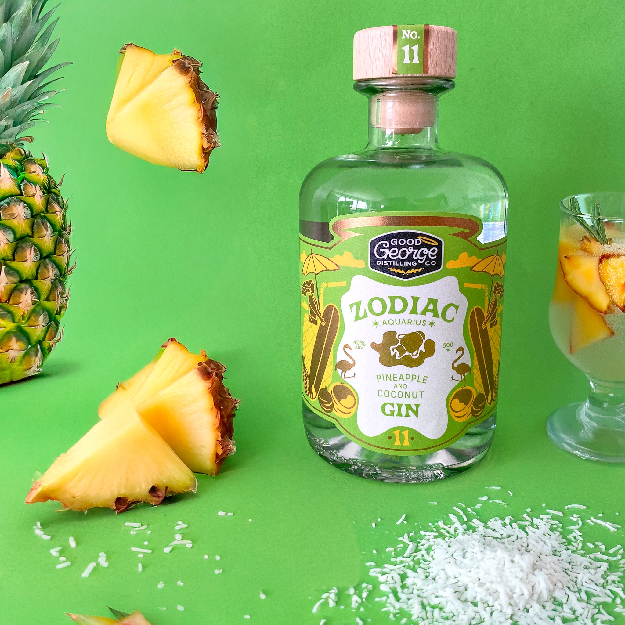 Aquarius Pineapple & Coconut Gin 500ml
