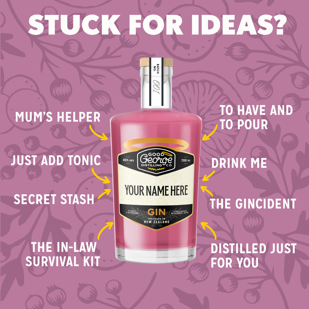 Custom Label Doris Plum Gin