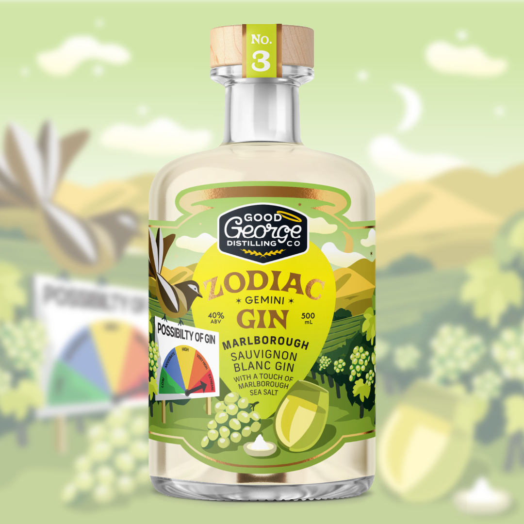 Gemini Marlborough Sauvignon Blanc Gin with Marlborough Sea Salt 500ml