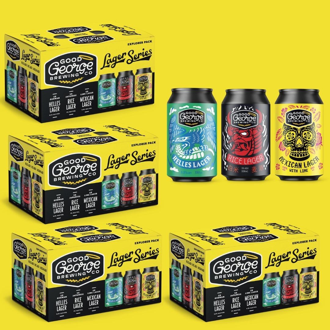Lager Series Beer Box (4 x 6 x 330mL Cans)