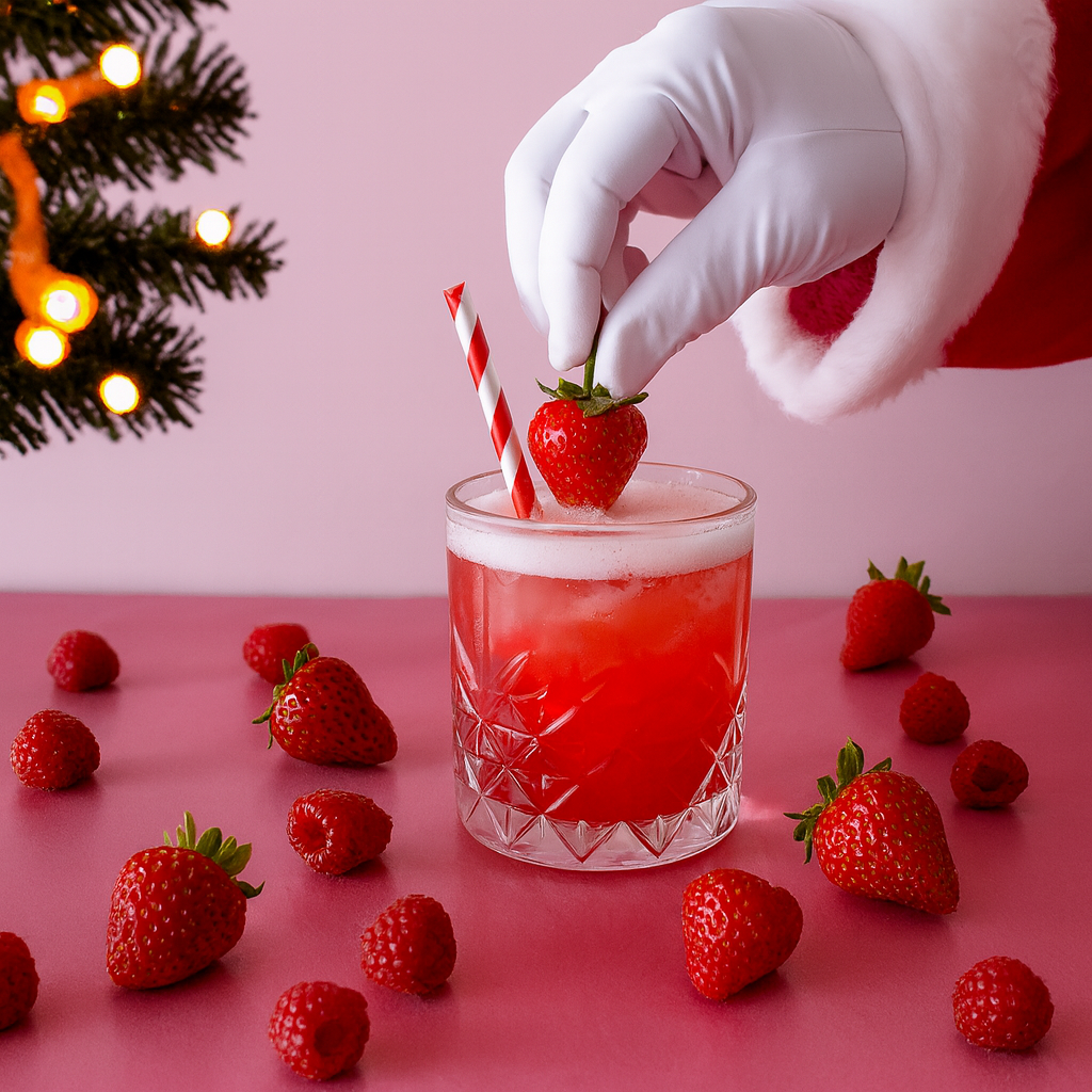 Good George Gin Fizz with Strawberries and Raspberries