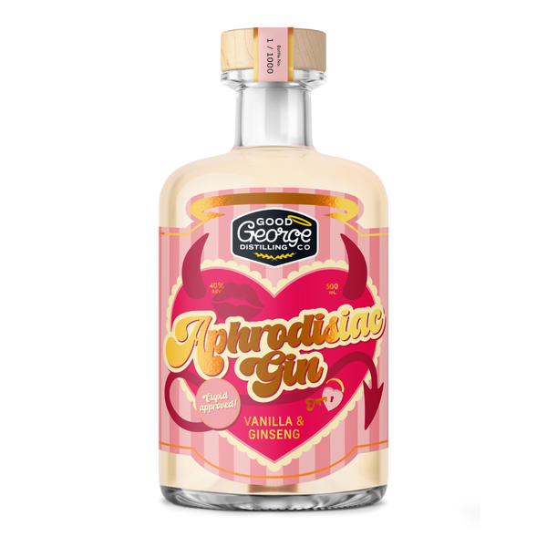Good George Aphrodisiac Gin Render with clear Background
