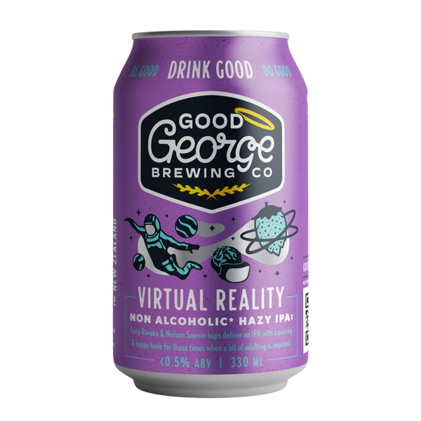 Good George Virtual Reality Hazy IPA with Clear background