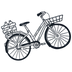 Bicycle icon on a white background