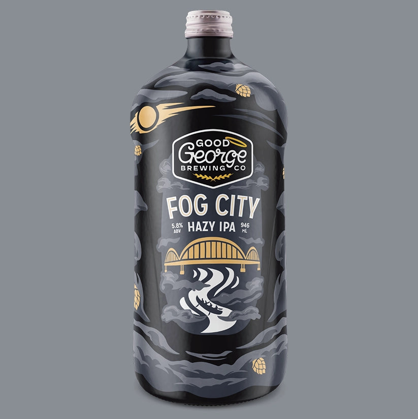 Fog City Hazy IPA 5.8% (8 x 946mL Squealers)