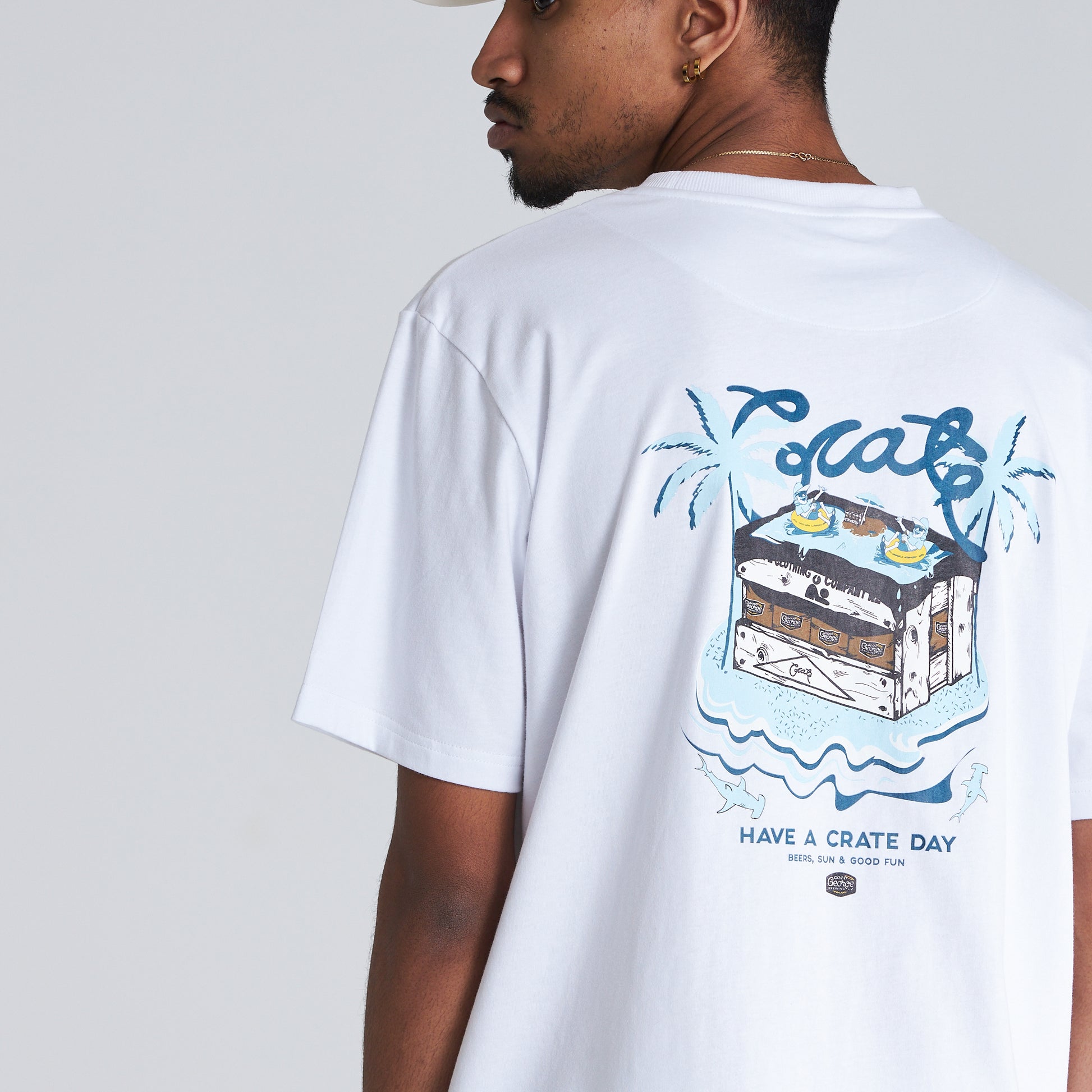 Good George Crate Day 2022 Tees White Back